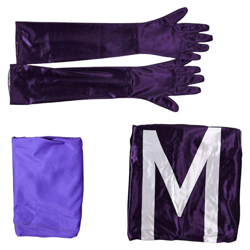 Magneto Purple Jumpsuit With Cloak Party Carnival Halloween Cosplay Costume