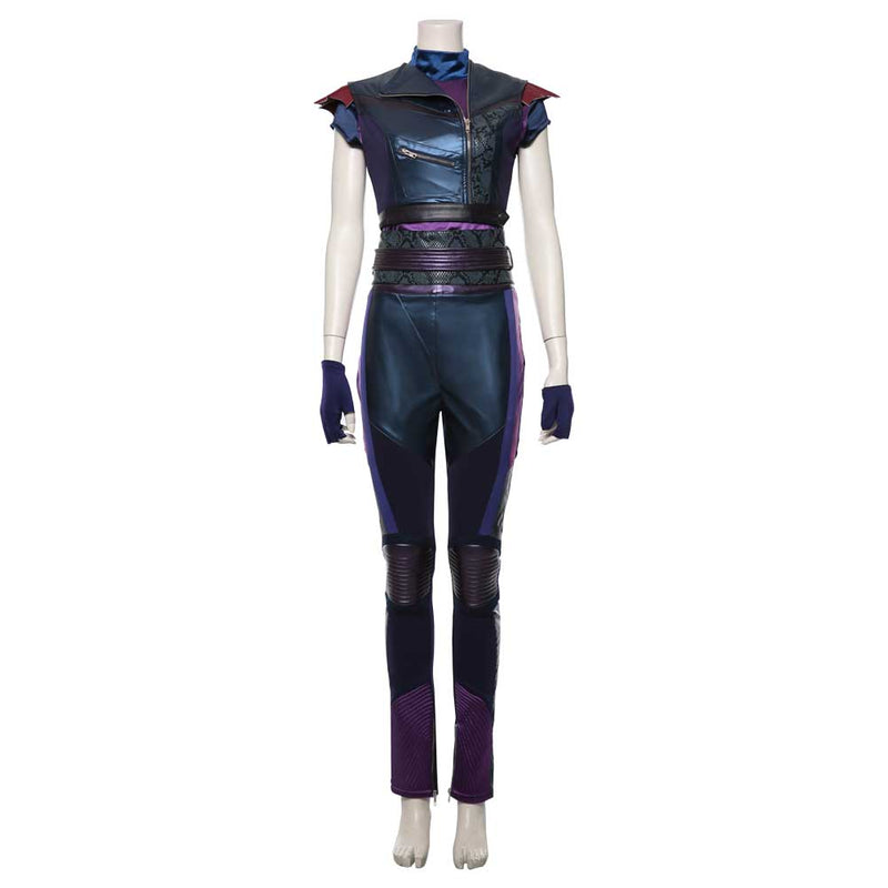 Mal Women Purple and Black Outfit Party Carnival Halloween Cosplay Costume