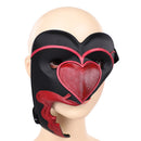 Mask Sua Mizi Zombie Stage (2026) Face Cover Red Halloween Carnival Party Accessories