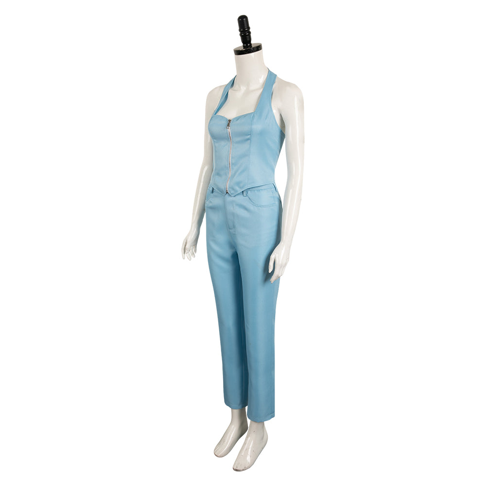 MaXXXine 2024 Maxine Women Blue Outfit Party Carnival Halloween Cospla