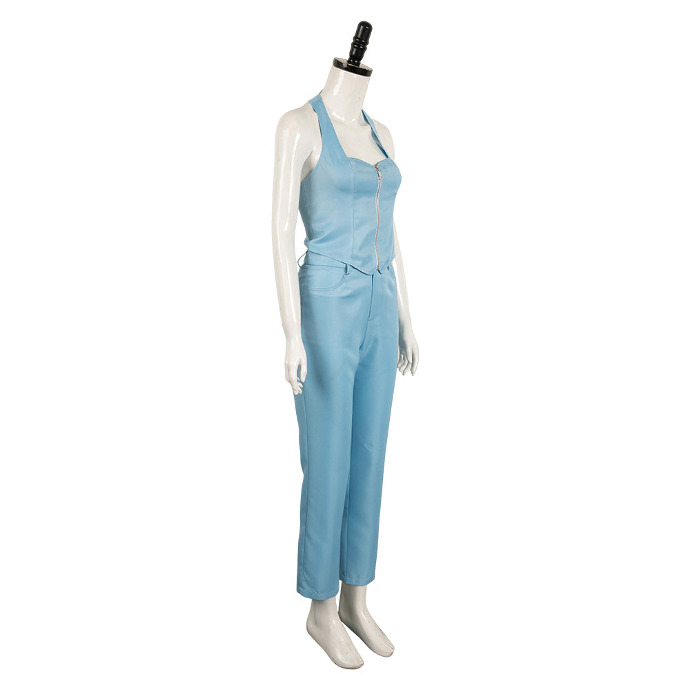 MaXXXine 2024 Maxine Women Blue Outfit Party Carnival Halloween Cospla