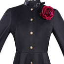 May I Ask for One Final Thing Scarlet El Vandimion Black Uniform Dress Women Halloween Carnival Party Cosplay Costume
