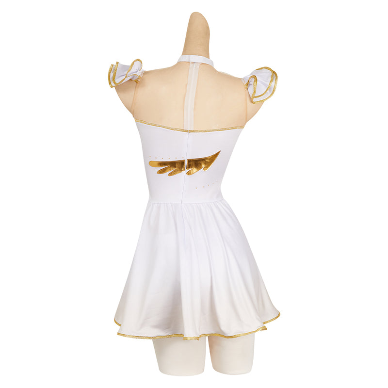 Medalist Inori Yuitsuka White Dress Outfit Carnival Halloween Cosplay Costume