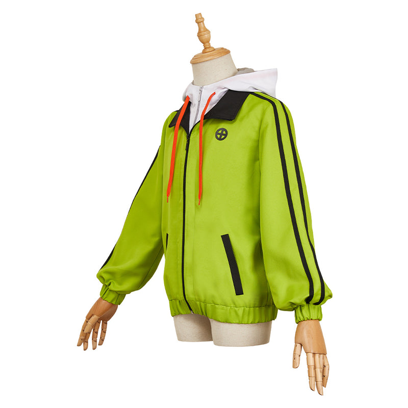 Medalist Tsukasa Akeuraji Unisex Green Coat Carnival Halloween Cosplay Costume