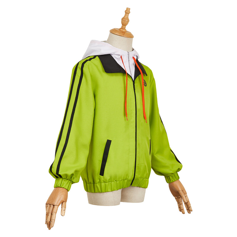 Medalist Tsukasa Akeuraji Unisex Green Coat Carnival Halloween Cosplay Costume