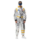 Men Astronaut Futuristic Fullset Outfits Halloween Carnival Cosplay Costume