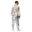Men Astronaut Futuristic Fullset Outfits Halloween Carnival Cosplay Costume