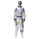 Men Astronaut Futuristic Fullset Outfits Halloween Carnival Cosplay Costume