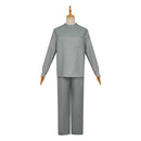 Mickey 17 (2025) Mickey Grey Top Pants Set Carnival Halloween Cosplay Costume