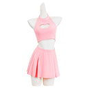 Misa Amane Women Pink Outfit Carnival Halloween Cosplay Costume