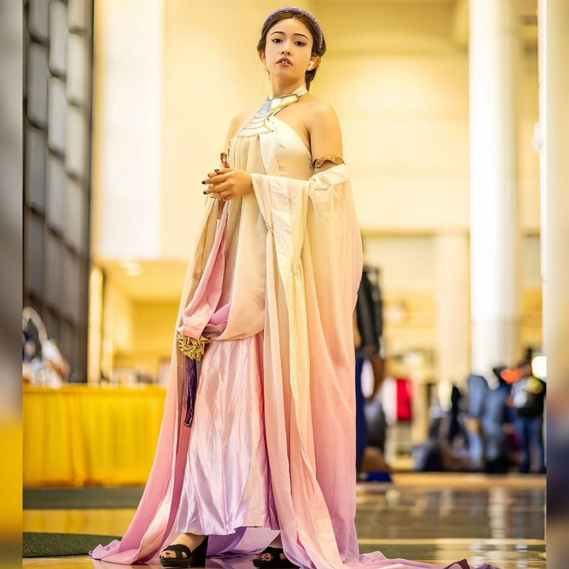 Padme Amidala Naberrie Lake Dress Cosplay Costume