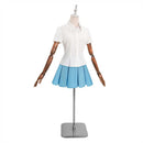 OW Kiriko Women Blue Dress Outfit Carnival Halloween Cosplay Costume