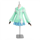 OW Kiriko Women Blue Dress Outfit Carnival Halloween Cosplay Costume