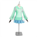 OW Kiriko Women Blue Dress Outfit Carnival Halloween Cosplay Costume