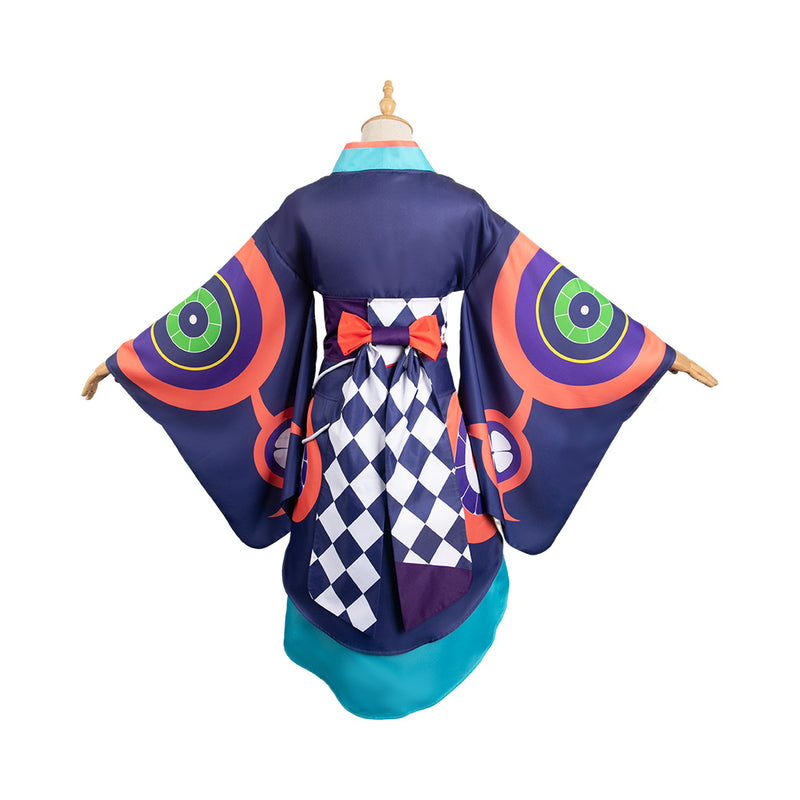 Mononoke Anime Kusuriuri Medicine Seller Blue Kimono Party Carnival Halloween Cosplay Costume