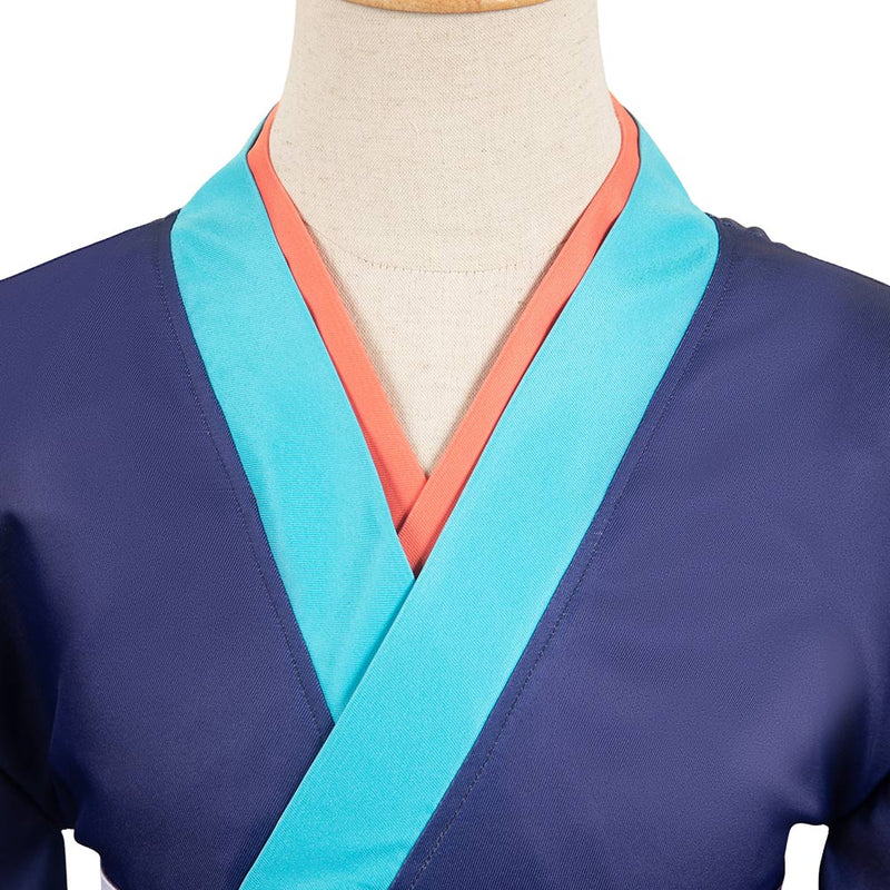 Mononoke Anime Kusuriuri Medicine Seller Blue Kimono Party Carnival Halloween Cosplay Costume