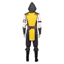 Mortal Kombat Scorpion Yellow Outfit Full Set With Mask Carnival Halloween Cosplay Costume