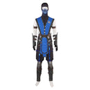 Mortal Kombat Sub-Zero Blue Outfit Full Set With Mask Carnival Halloween Cosplay Costume