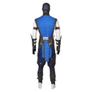 Mortal Kombat Sub-Zero Blue Outfit Full Set With Mask Carnival Halloween Cosplay Costume