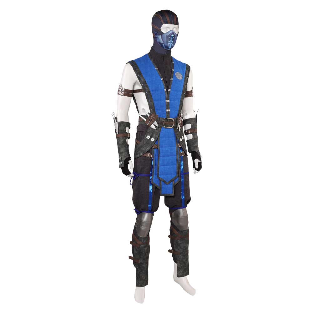 Mortal Kombat Sub-Zero Outfit Deluxe Full Set With Mask Carnival Hallo