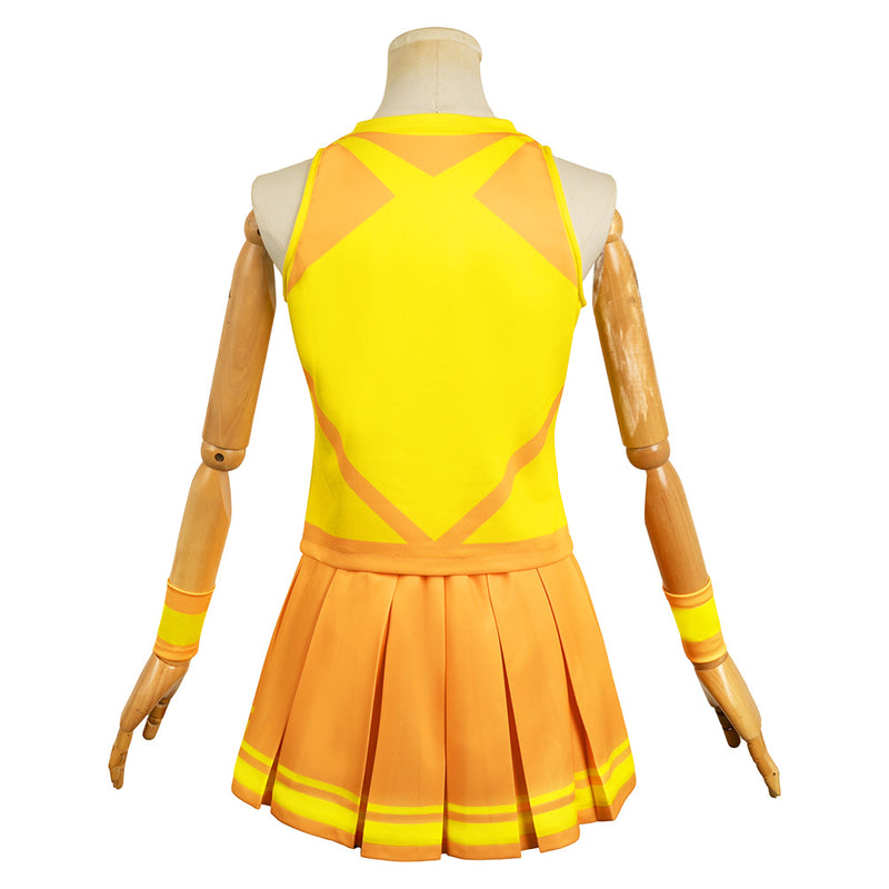 Na Nare Hana Nare Anime Anna Aveiro Kanata Misora Suzuha Obunai Women Yellow Dress Cosplay Costume