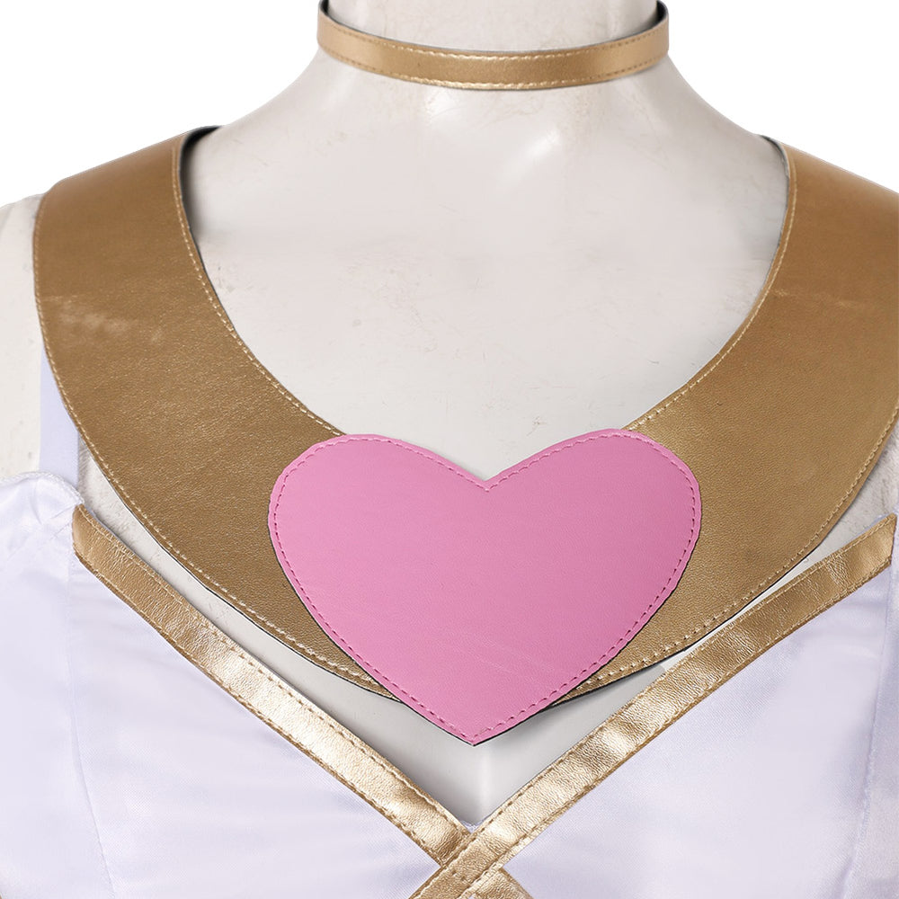 New Panty & Stocking with Garterbelt Panty Anarchy Women White Outfit Cosplay Costume