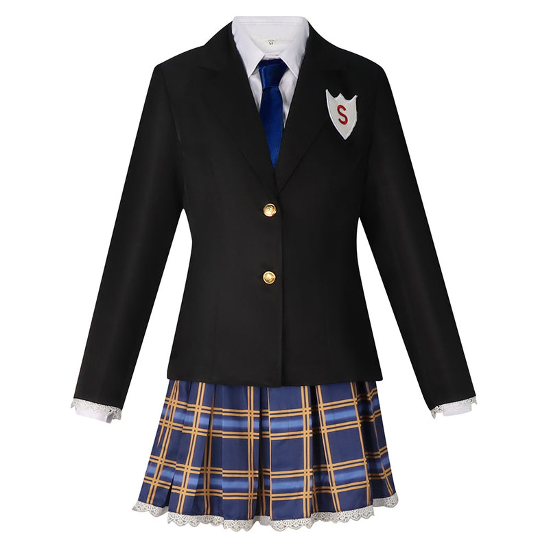 New Panty & Stocking with Garterbelt Stocking Anarchy Women Black Uniform Dress Cosplay Costume