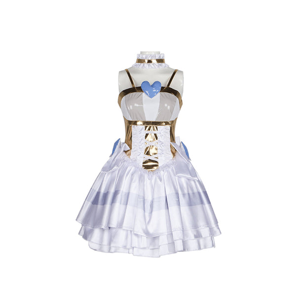 New Panty & Stocking with Garterbelt Stocking Anarchy Women White Dress Cosplay Costume New Panty & Stocking with Garterbelt Stocking Anarchy Women White Dress Cosplay Costume
