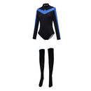 Nightwing Dick Greyson Genderbend Jumpsuit Women  Halloween Outfit Carnival Party Cosplay Costume