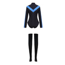 Nightwing Dick Greyson Genderbend Jumpsuit Women  Halloween Outfit Carnival Party Cosplay Costume