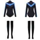 Nightwing Dick Greyson Genderbend Jumpsuit Women  Halloween Outfit Carnival Party Cosplay Costume