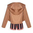 One Piece Anime Jewelry Bonney Women Brown Suit Party Carnival Halloween Cosplay Costume