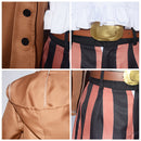 One Piece Anime Jewelry Bonney Women Brown Suit Party Carnival Halloween Cosplay Costume