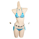 One Piece Anime Nami Women Blue Bikini Set Swimsuit Party Carnival Halloween Cosplay Costume