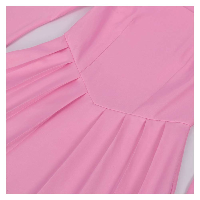 One Piece Anime Nefertari Vivi Women Pink Dress With Cloak Party Carnival Halloween Cosplay Costume