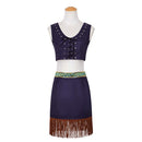 One Piece Anime Nico Robin Women Purple Dress Set Party Carnival Halloween Cosplay Costume