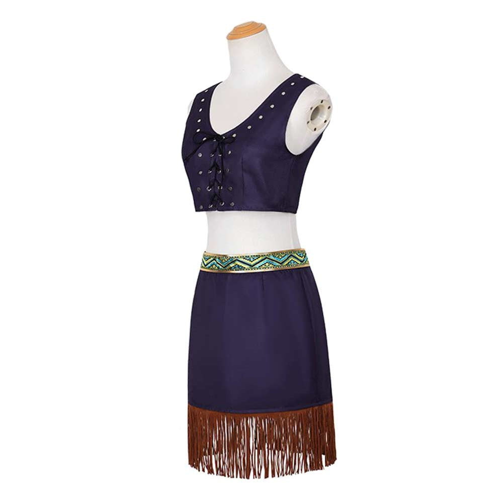 Nico Robin Women Purple Dress Set Party Carnival Halloween Cosplay Costume 