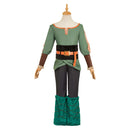 One Piece Elbaph Arc Zoro Green Gladiator Fullset Outfits Men Halloween Carnival Party Cosplay Costume
