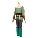 One Piece Elbaph Arc Zoro Green Gladiator Fullset Outfits Men Halloween Carnival Party Cosplay Costume