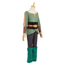 One Piece Elbaph Arc Zoro Green Gladiator Fullset Outfits Men Halloween Carnival Party Cosplay Costume