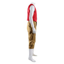 One Piece Season 2 Luffy Red Vest Pants Set Outfit Men Halloween Carnival Party Cosplay Costume 