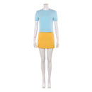One Piece Season 2 Nami Blue Top Skirt Outfit Halloween Carnival Party Cosplay Costume