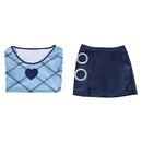 One Piece Season 2 Nami Blue Top Skirt Set Outfit Women Halloween Carnival Party Cosplay Costume  