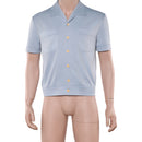 One Piece Season 2 Sanji Blue Shirt Outfit Halloween Carnival Party Cosplay Costume
