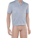 One Piece Season 2 Sanji Blue Shirt Outfit Halloween Carnival Party Cosplay Costume