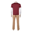 One Piece Season 2 Sanji Red Shirt Pants Outfit Halloween Carnival Party Cosplay Costume