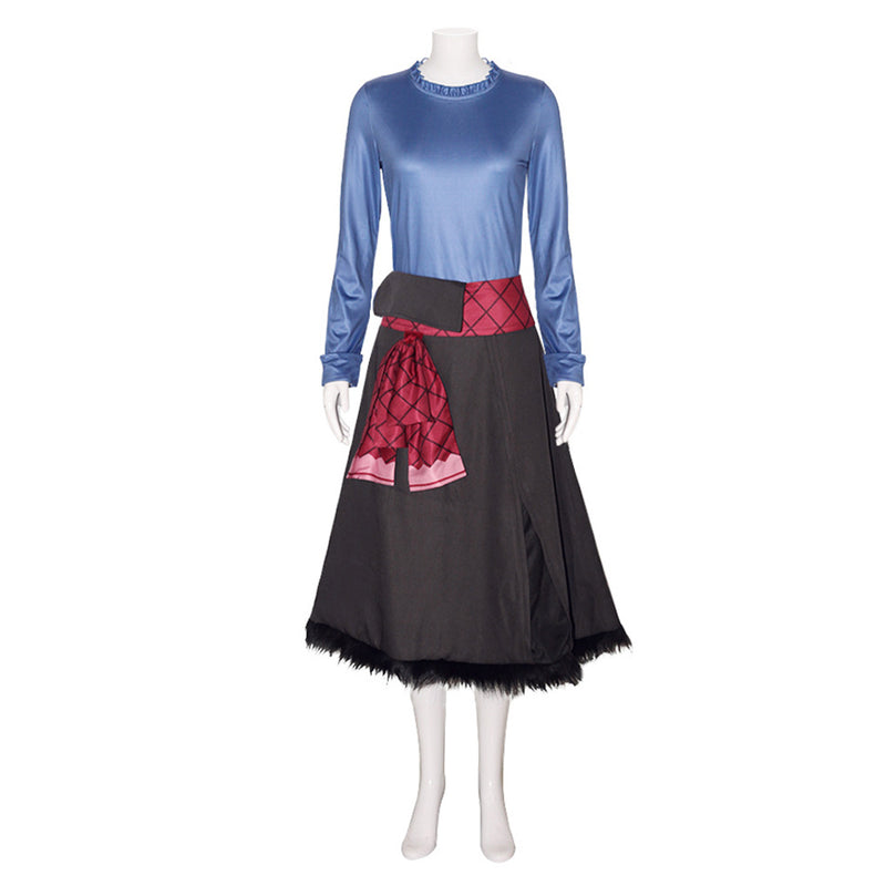 Ookami to Koushinryou Anime Holo Women Blue Dress Party Carnival Halloween Cosplay Costume