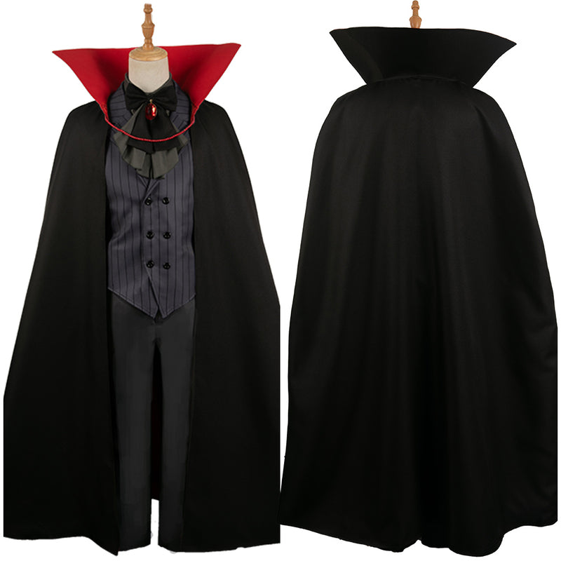 Oshi no Ko Anime Hoshino Aquamarine Black Outfit With Cloak Party Carnival Halloween Cosplay Costume