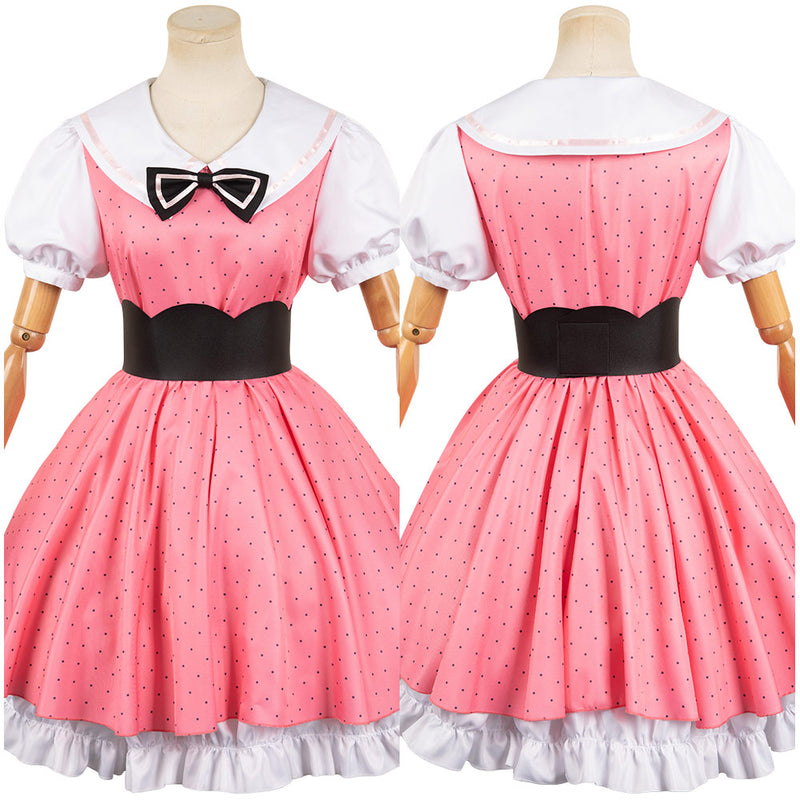 Oshi no Ko Anime Hoshino Rubii Women Pink Dress Outfit Party Carnival Halloween Cosplay Costume