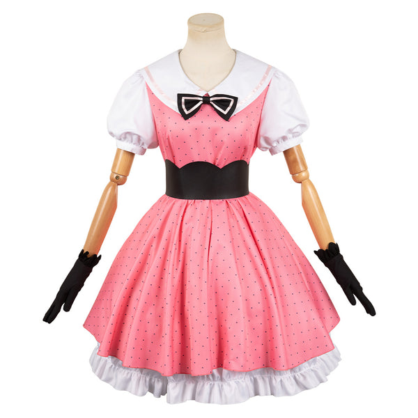 Oshi no Ko Anime Hoshino Rubii Women Pink Dress Outfit Party Carnival Halloween Cosplay Costume